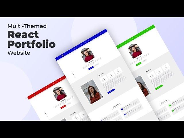 React Portfolio Website Tutorial From Scratch (2023) Responsive React JS Portfolio Website