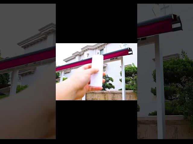 Parking awnings, remote retractable and lit, cover courtyard patio #shade #decor #roofing #cover