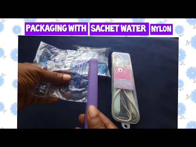 Packaging with sachet water nylon roll (a.k.a. pure water nylon)