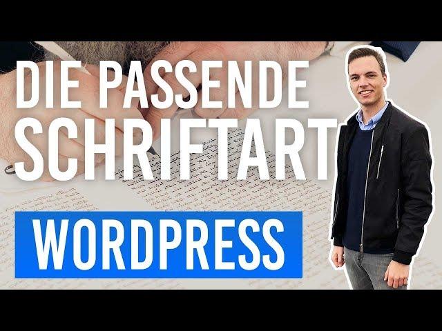 Finde die passende Schriftart / Font - Blog erstellen Tutorial 2018