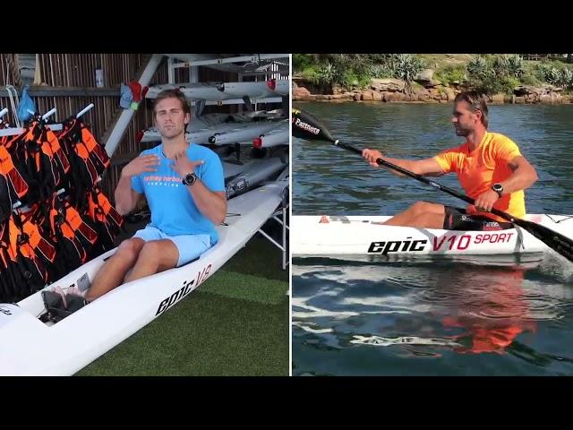 Posture in Surf Ski paddling