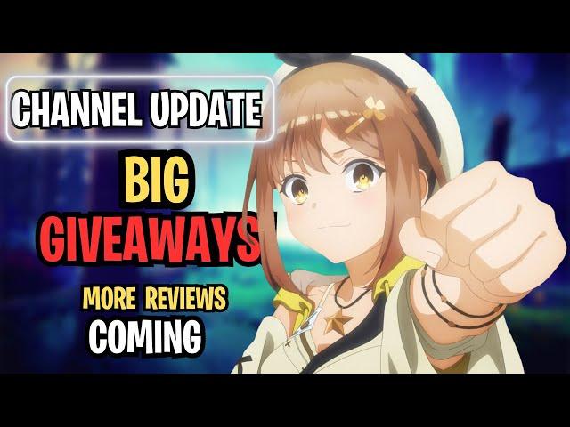 Channel Update - Giveaways!  More Reviews Coming Soon!