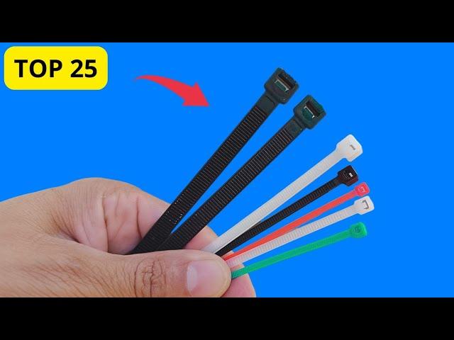 Few people know the cool secrets of cable ties that you can make at home!
