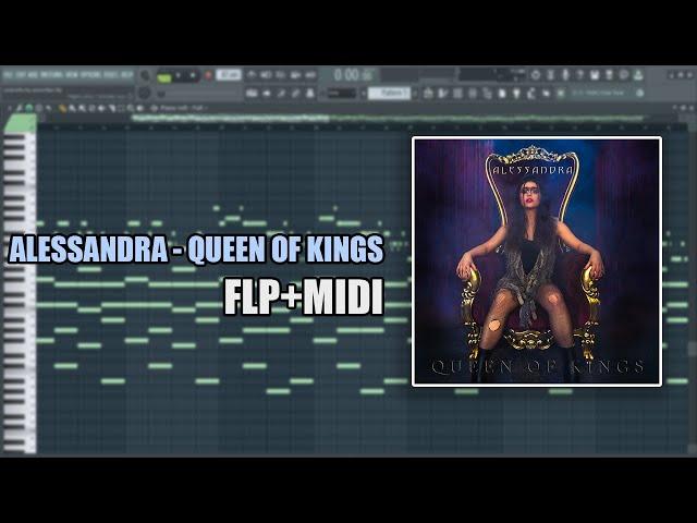 Alessandra - Queen of Kings (MIDI + FLP) (FL Studio Piano Tutorial / Cover)