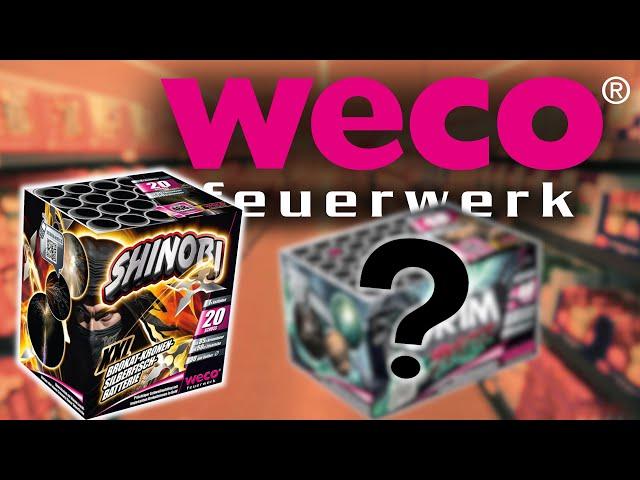 Alle WECO Feuerwerk NEUHEITEN 2024/25!