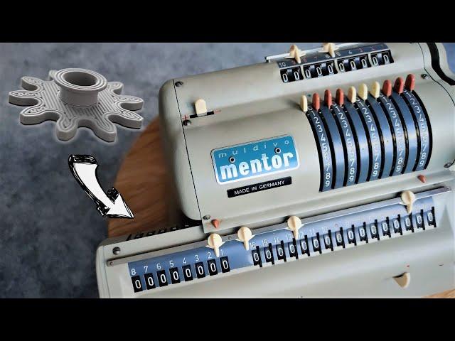 Muldivo Mentor Mechanical Calculator - Fixing a Broken Gear Tooth