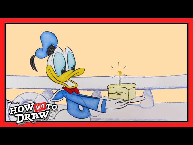 Donald Duck Cartoon Comes to Life ️ | Donald Duck | How NOT to Draw | @disneychannel