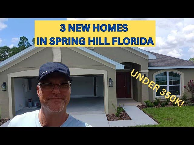 Tour 3 New Homes UNDER $350K in Spring Hill FL with Real Estate Agent