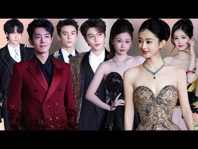 Zhao Liying, Xiao Zhan, WangYibo and Chinese Stars on the red carpet Weibo Night 2024