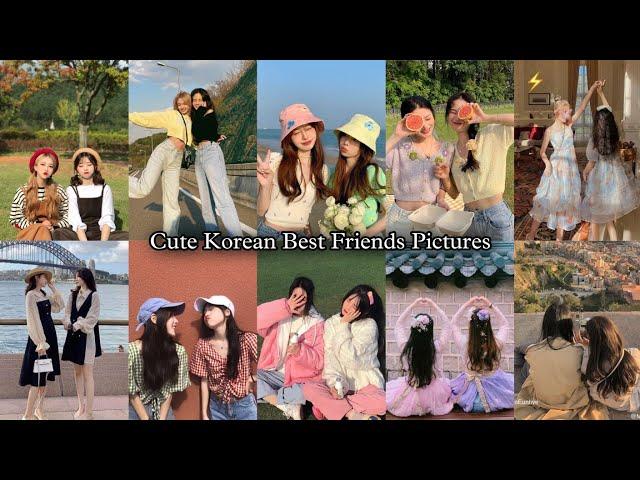 Cute korean best friends dpz | Best friends photoshoot ideas | Best friends whatsapp, insta & fb dpz