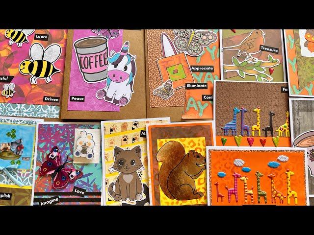 Cutesy Treasures Card Making Kit 10 Cards 1 Kit Part 2