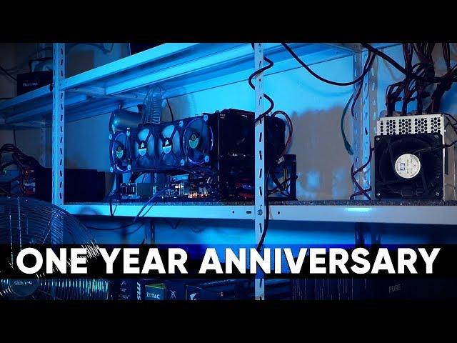 Cursed Mining Farm #12: One Year Anniversary (March 2019 cryptomining update)