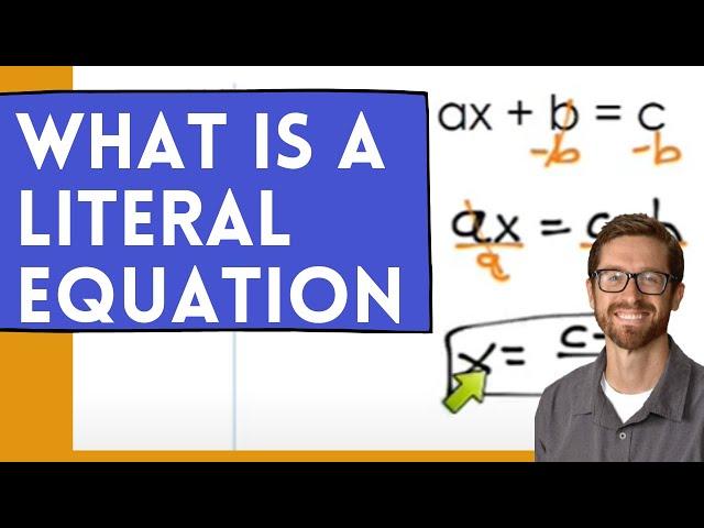 Introduction to Literal Equations