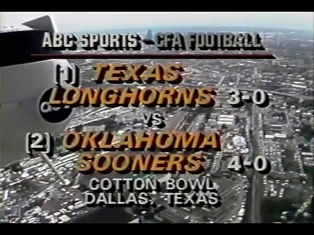 1984 #3 Oklahoma vs #1 Texas No Huddle