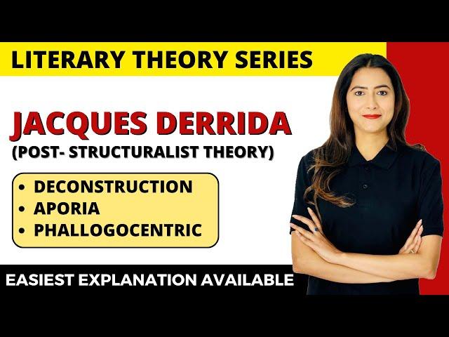 Most Important Terms of Derrida || English Literature - Sunaina Jethani