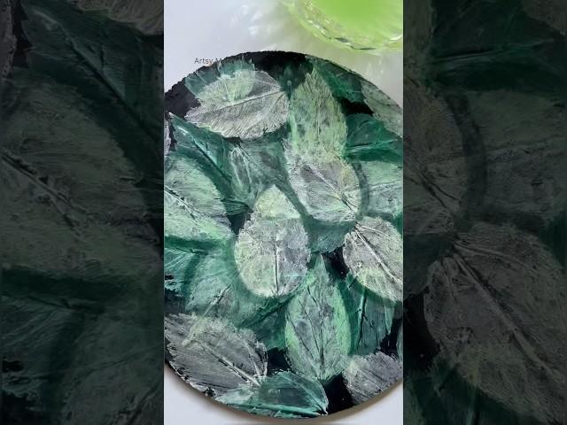 3D Leaf Painting #painting #leaf #acrylic painting #botanical #leafart
