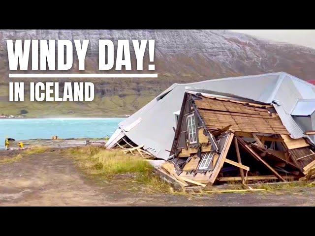 The First Autumn Storm in Iceland in 2022 -  Serious Damage