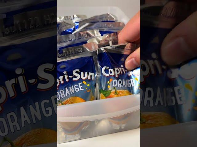 Capri-Sun Orange Juice Drink Unboxing & Restocking