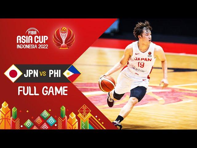 Japan  - Philippines  | Basketball Full Game - #FIBAASIACUP 2022