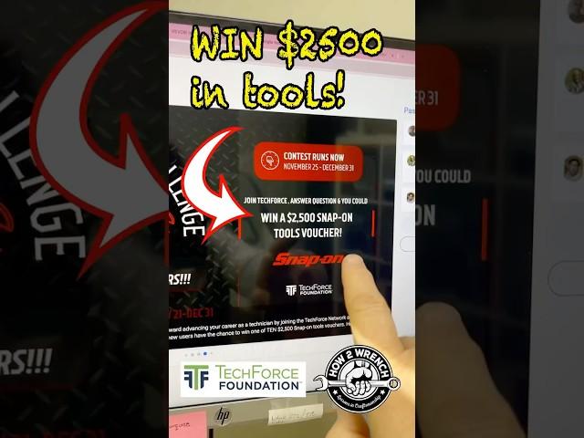 Free tools contest! #win  #techforce #snapon #how2wrench #trades #tradeschool #newyear #freetools