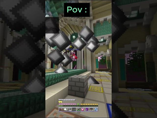 Pov   You record your best combo  #minecraft #hive #hiveskywars #mcpe