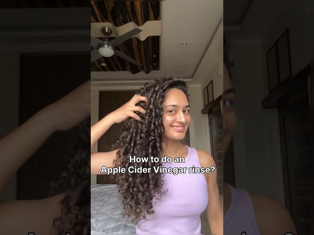 How to do an apple cider vinegar rinse? Hair growth series pt.5 #applecidervinegar #clarifying