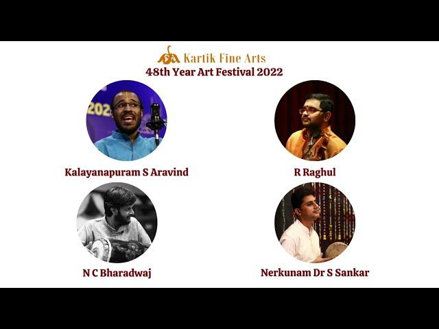 Kartik Fine Arts' 48th Year Art Festival - Kalyanapuram S Aravind | Bharatiya Vidya Bhavan |