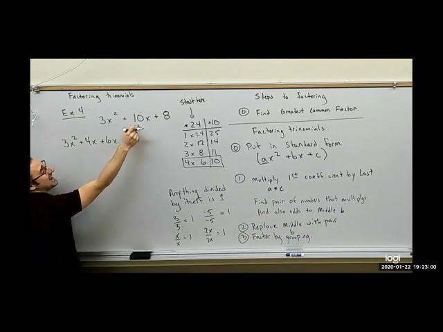 Factoring Trinomial with a=2 All Addition