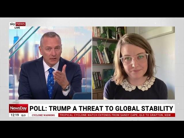 Trump bigger threat to world peace than Putin or Xi Jinping | Dr Emma Shortis on Sky News