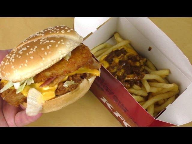 Bacon Tower & Cheesy French Fries [KFC]