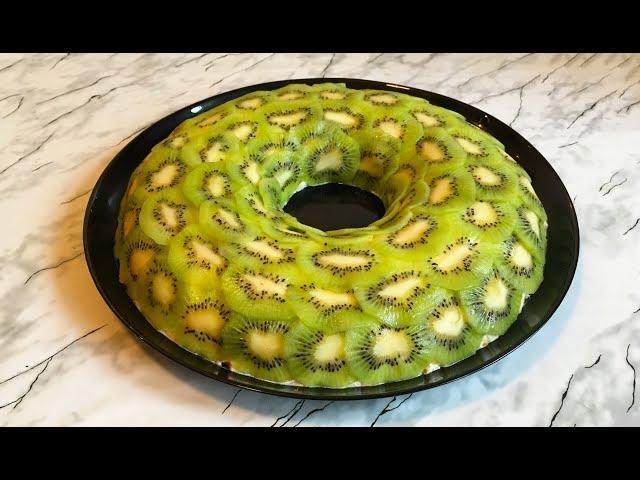 Салат "Малахитовый Браслет" / Kiwi Salad Recipe / Салат с Киви / Праздничный Салат