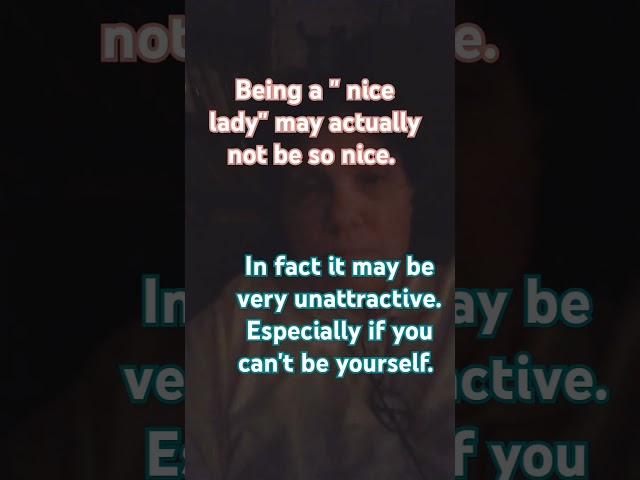 I want to be a *good person*  . not a nice lady. #love #moralphilosophy