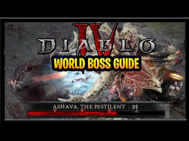 Diablo 4 World Boss Guide How to Defeat Boss Ashava the pestilent Guide #diablo4