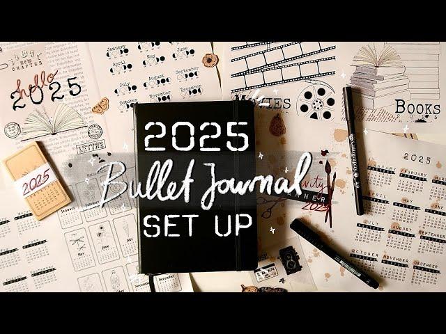 Plan with me for 2025 • Starting a new Bullet Journal • easy 2025 Planner Set Up