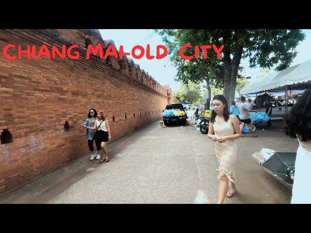 Chiang Mai, Thailand Walking Tour with Captions- Full Old City Square