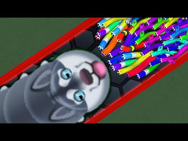 Wormax.io GIANT HACKER WORM vs 24500 WORMS! // Epic Wormaxio Gameplay (Slitherio Funny Moments)