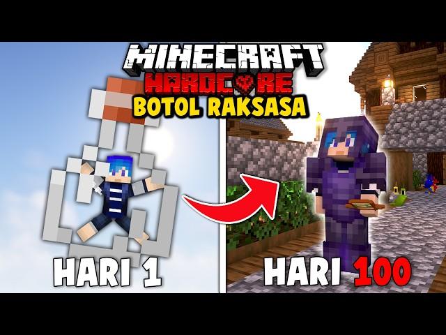 100 Hari Minecraft Hardcore Tapi Dalam BOTOL