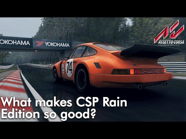 What makes CSP Rain Edition so GOOD? | Rain FX CSP 1.75 | Assetto Corsa