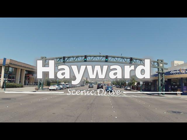 Driving in Downtown Hayward, California - 4K60fps