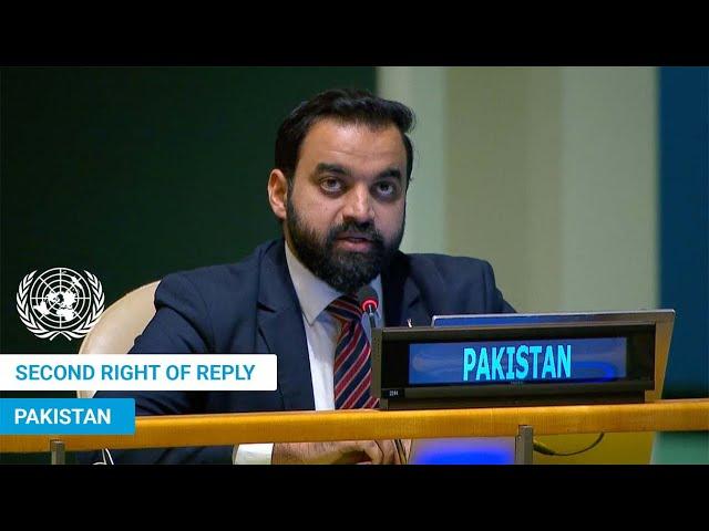  Pakistan - Second Right of Reply, UN General Debate, 79th Session | #UNGA