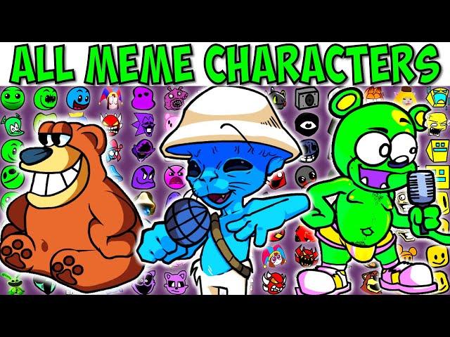 FNF Character Test | Gameplay VS My Playground | ALL Meme Characters Test