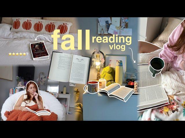 getting cozy & getting through my fall tbr ️ | reading vlog