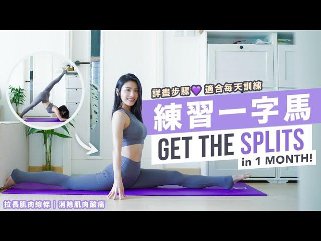 Get the splits in one month | Stretches for flexibility | Relieve muscle soreness | Doiteveryday ️