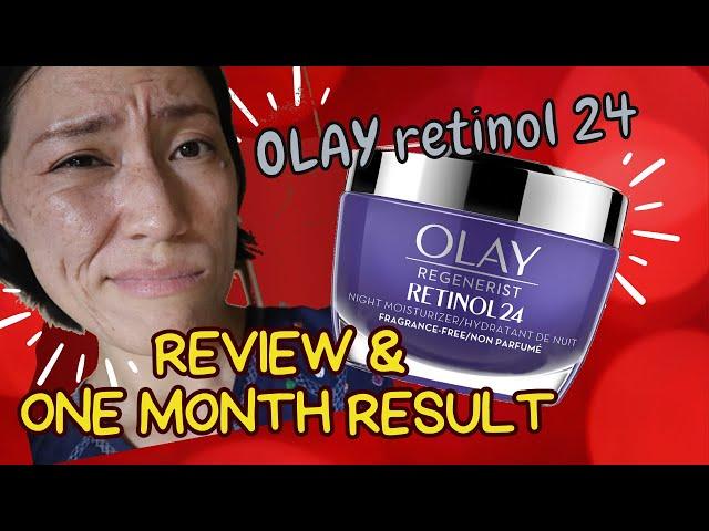 OLAY RETINOL 24  Review & One month result 【BEFORE & AFTER】