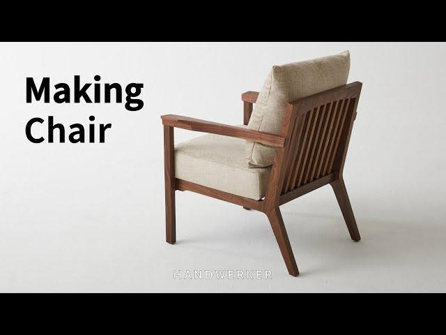 목공아카데미 회원작품 -  의자  제작과정 [Making walnut chair]