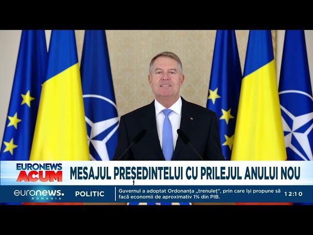 Mesajul lui Iohannis la sfârșit de 2024: A fost un an complicat, dar România e o ţară stabilă