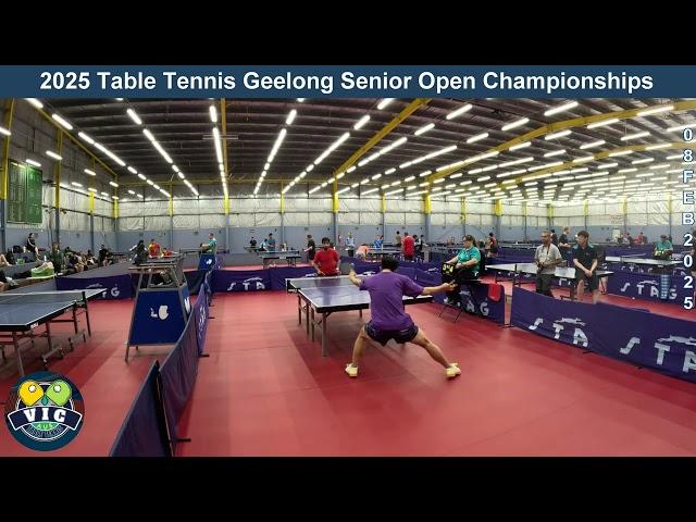 Nicholas Lum (2224) vs  Sanish Ambekar (2193)  Final Highlights  2025 Table Tennis Geelong Senior