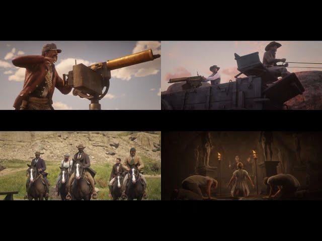 Red Dead Online Infamous Bounties All Cutscenes RDR 2 Infamous Bounty Posters