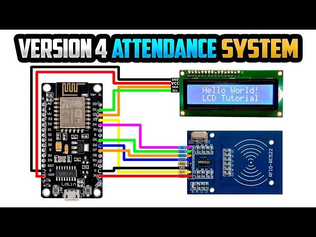 RFID Attendance System using ESP8266 and Google Sheets Version 4