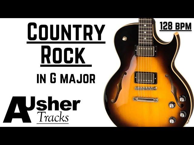 Country Rock Guitar Backing Track Jam in G major